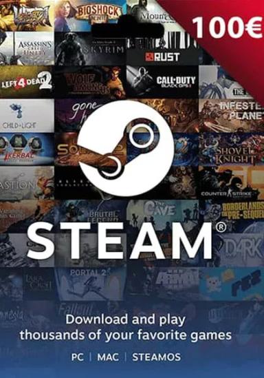 EU Steam: подарочная карта на 100 евро cover image