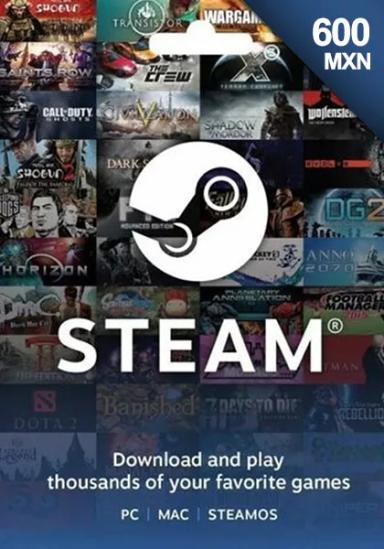 Мексика Steam: подарочная карта на 600 MXN cover image