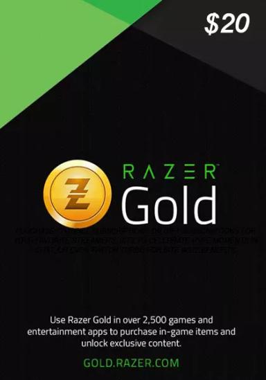 USA Razer Gold 20 USD Подарочная Карта cover image
