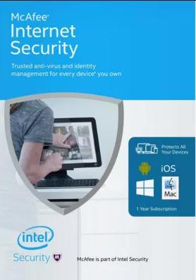 McAfee Internet Security (3 PC - 1 год) cover image