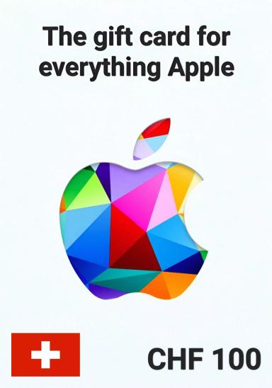 Apple iTunes Switzerland 100 CHF Gift Card cover image