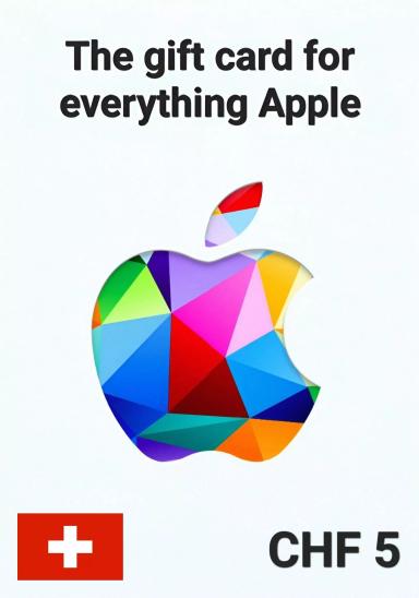 Apple iTunes Switzerland 5 CHF Gift Card cover image