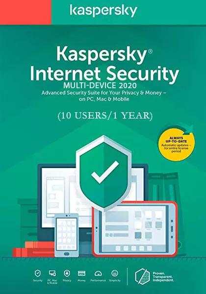 Kaspersky Internet Security Multi-Device 2023 (10 Users / 1 Year)