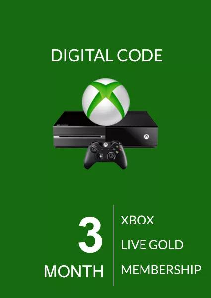 Xbox Live Gold 3 Month Membership (Global)