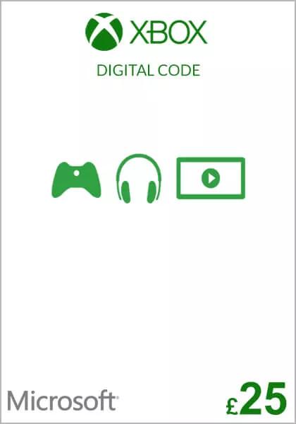 UK Xbox 25 Nael Kinkekaart 