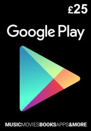 UK Google Play: подарочная карта на 25 фунтов