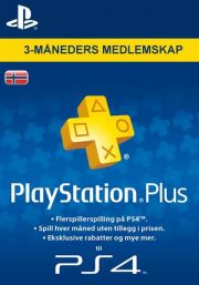 Норвегия PSN Plus: подписка на 3 месяца
