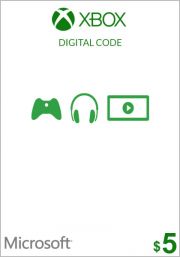 USA Xbox 5 долларов подарочная карта 