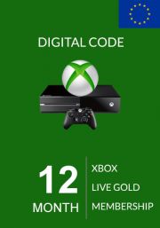 EU Xbox Live: 12 месяцев, золотой статус 